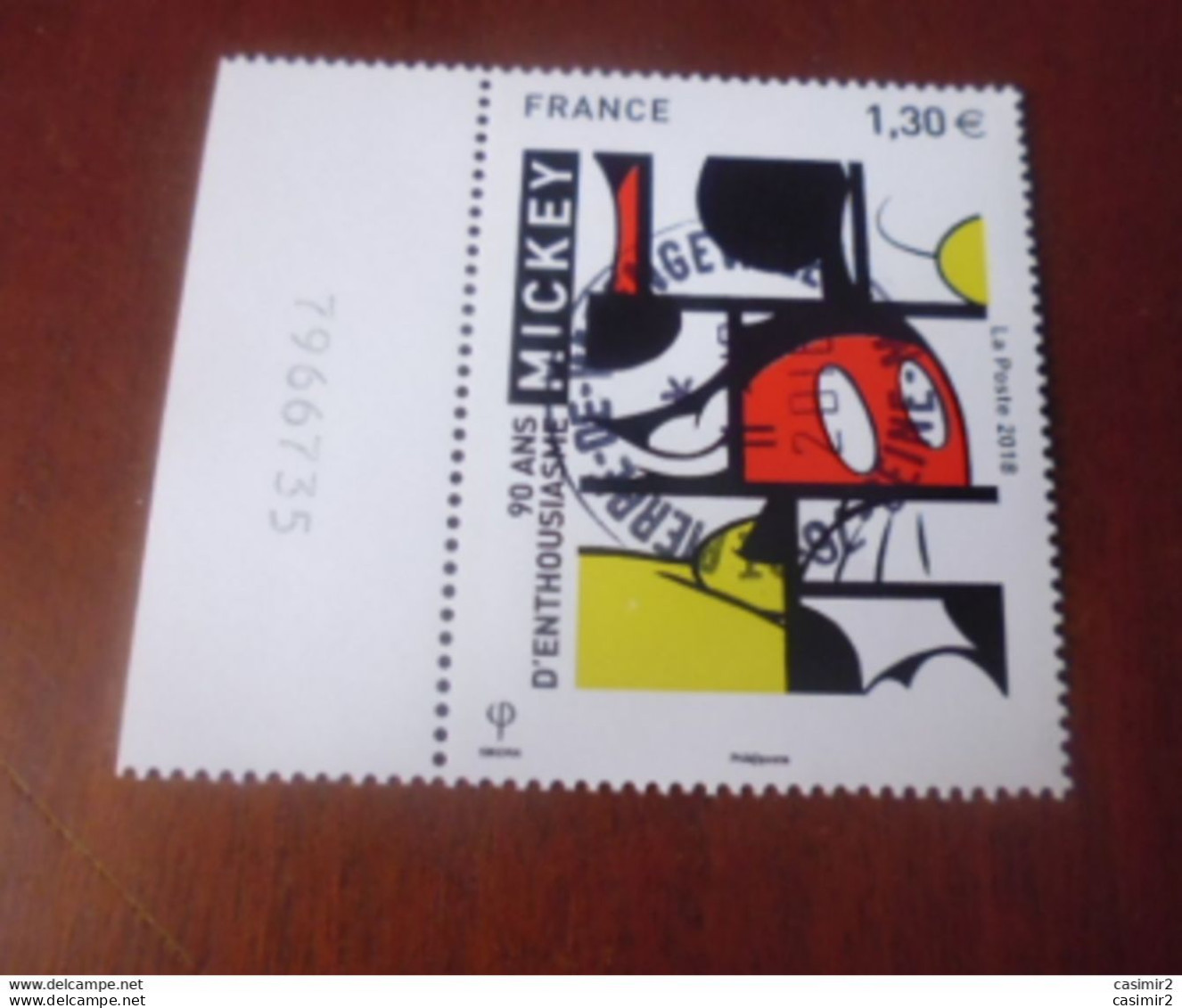 YVERT 5259 OBLITERATION RONDE SUR TIMBRE NEUF  MICKEY - Used Stamps