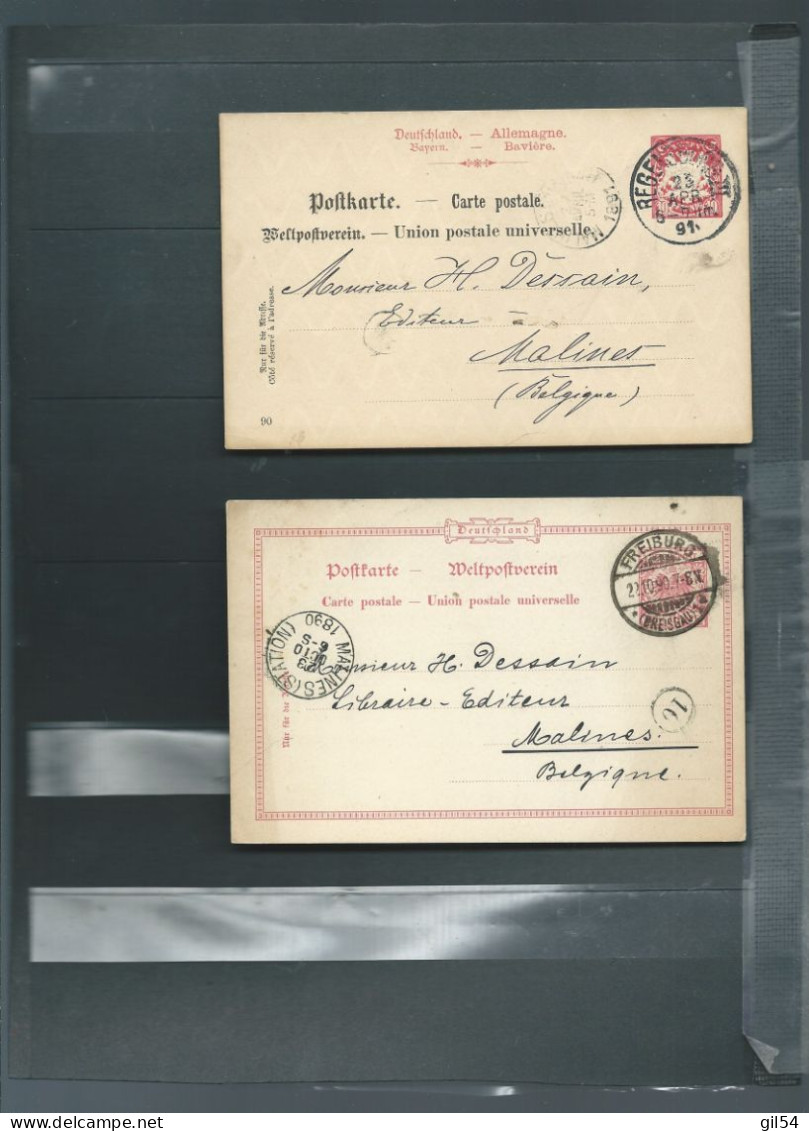 Allemagne - Empire Lot De 4 Entiers Postaux Tous Tb  , à éxaminer Pb 200 - Briefkaarten