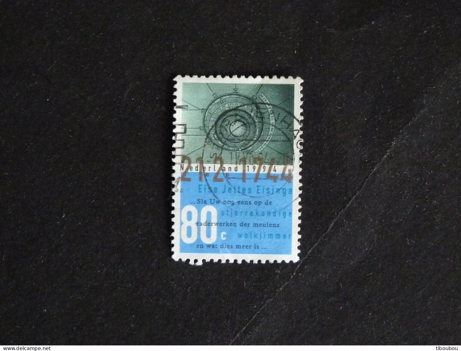 PAYS BAS NEDERLAND YT 1478 OBLITERE - EISE EISINGA ASTRONOME PLANETARIUM - Used Stamps