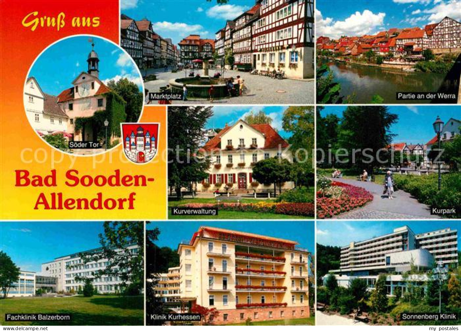 72888381 Bad Sooden-Allendorf Klinik Marktplatz Fachwerkhaeuser Kurverwaltgung K - Bad Sooden-Allendorf