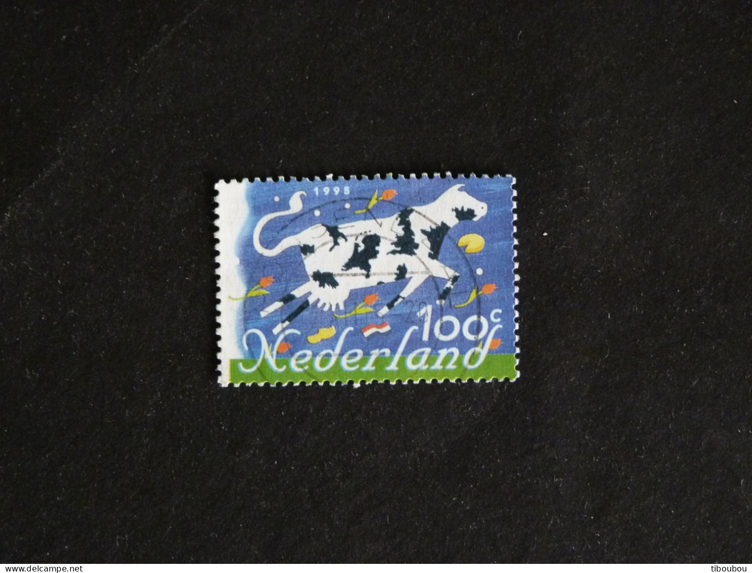 PAYS BAS NEDERLAND YT 1495 OBLITERE - EUROPE VACHE VOLANTE COW - Usati