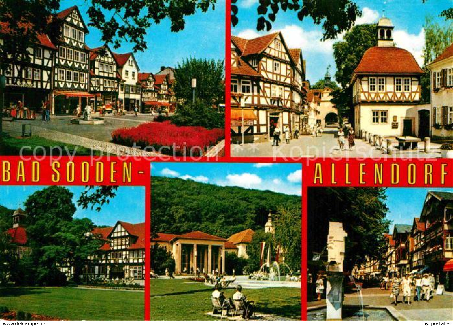 72888375 Bad Sooden-Allendorf Marktplatz Fachwerkhaeuser Kurpark Innenstadt Bad  - Bad Sooden-Allendorf