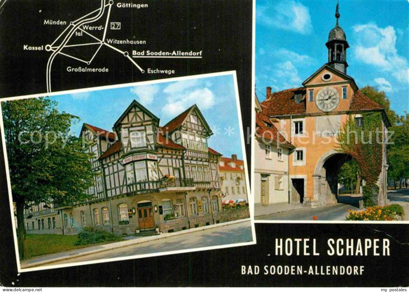 72888368 Bad Sooden-Allendorf Hotel Restaurant Faesschen Fachwerkhaus Torbogen B - Bad Sooden-Allendorf