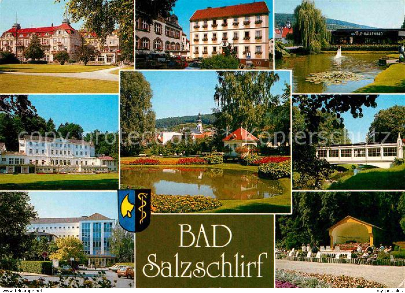 72888340 Bad Salzschlirf Kurhotel Kurpark Konzertpavillon Sole Hallenbad Bad Sal - Other & Unclassified