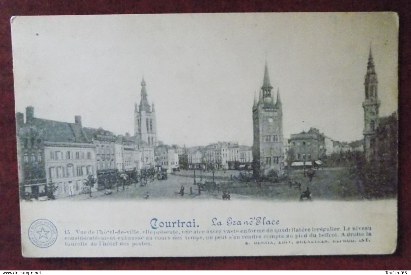 Cpa Courtrai ; La Grand'place - Kortrijk