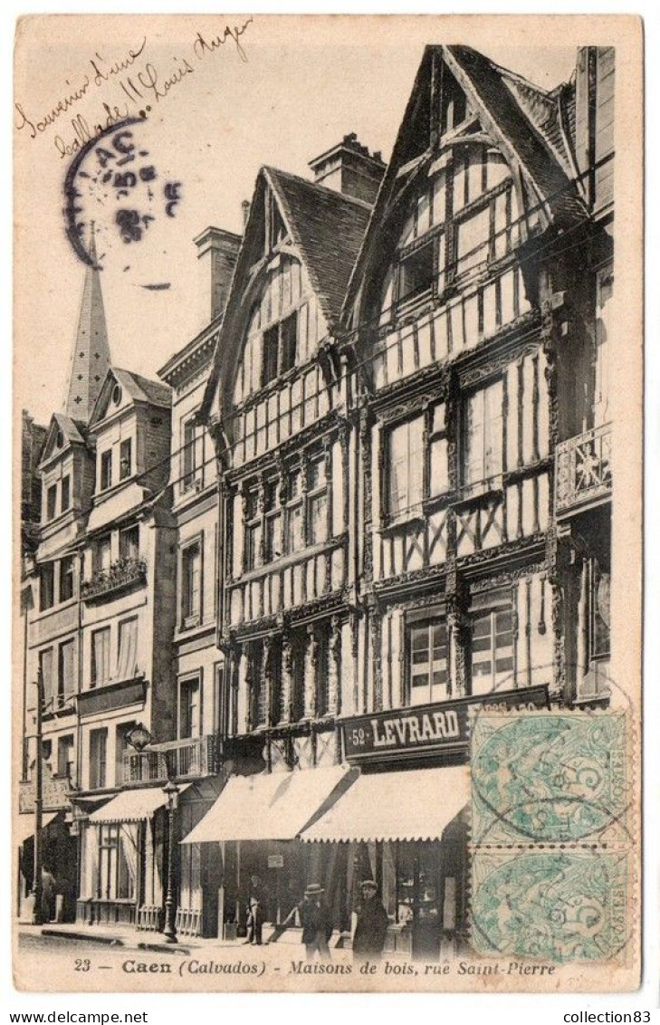 CPA CAEN Maison De Bois Rue Saint-Pierre - Caen