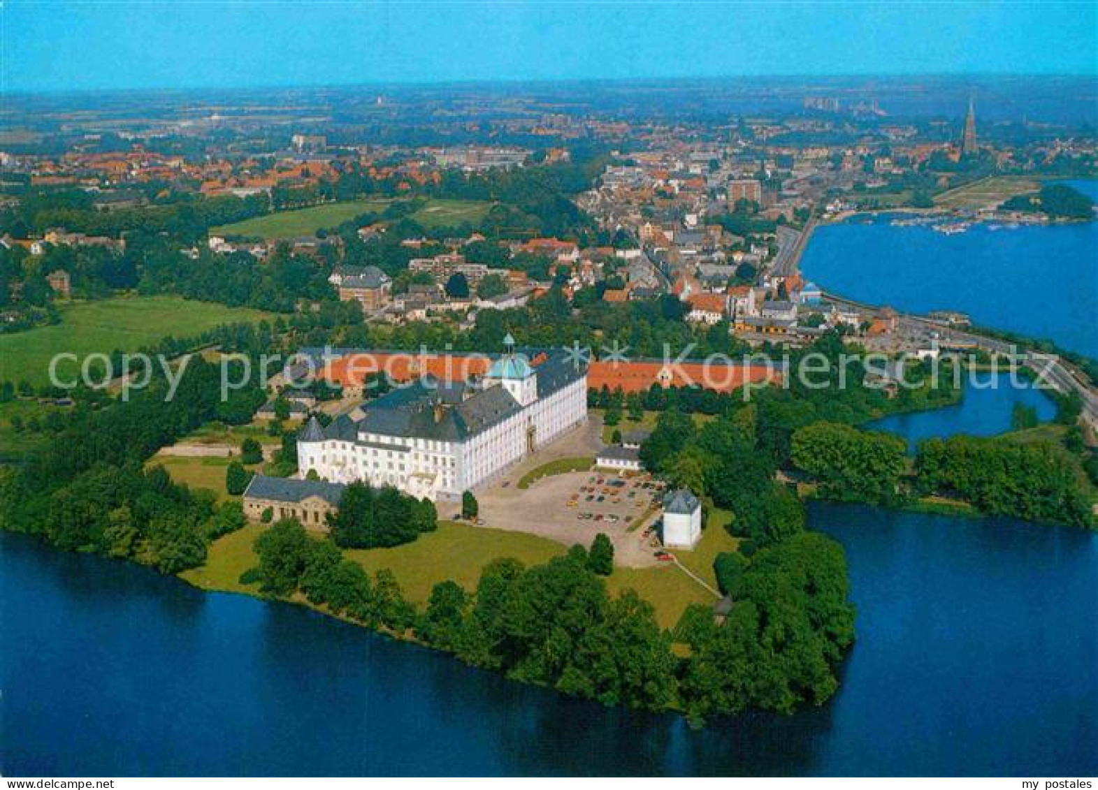 72888091 Schleswig Schlei Fliegeraufnahme Schloss Gottorp Bargen - Andere & Zonder Classificatie