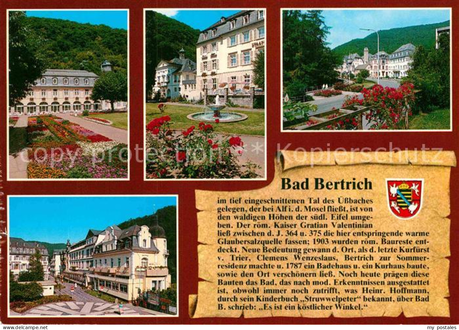 72887626 Bad Bertrich Kurhaus Staatl Kurhotel Ortsansicht Fussgaengerzone Bad Be - Bad Bertrich