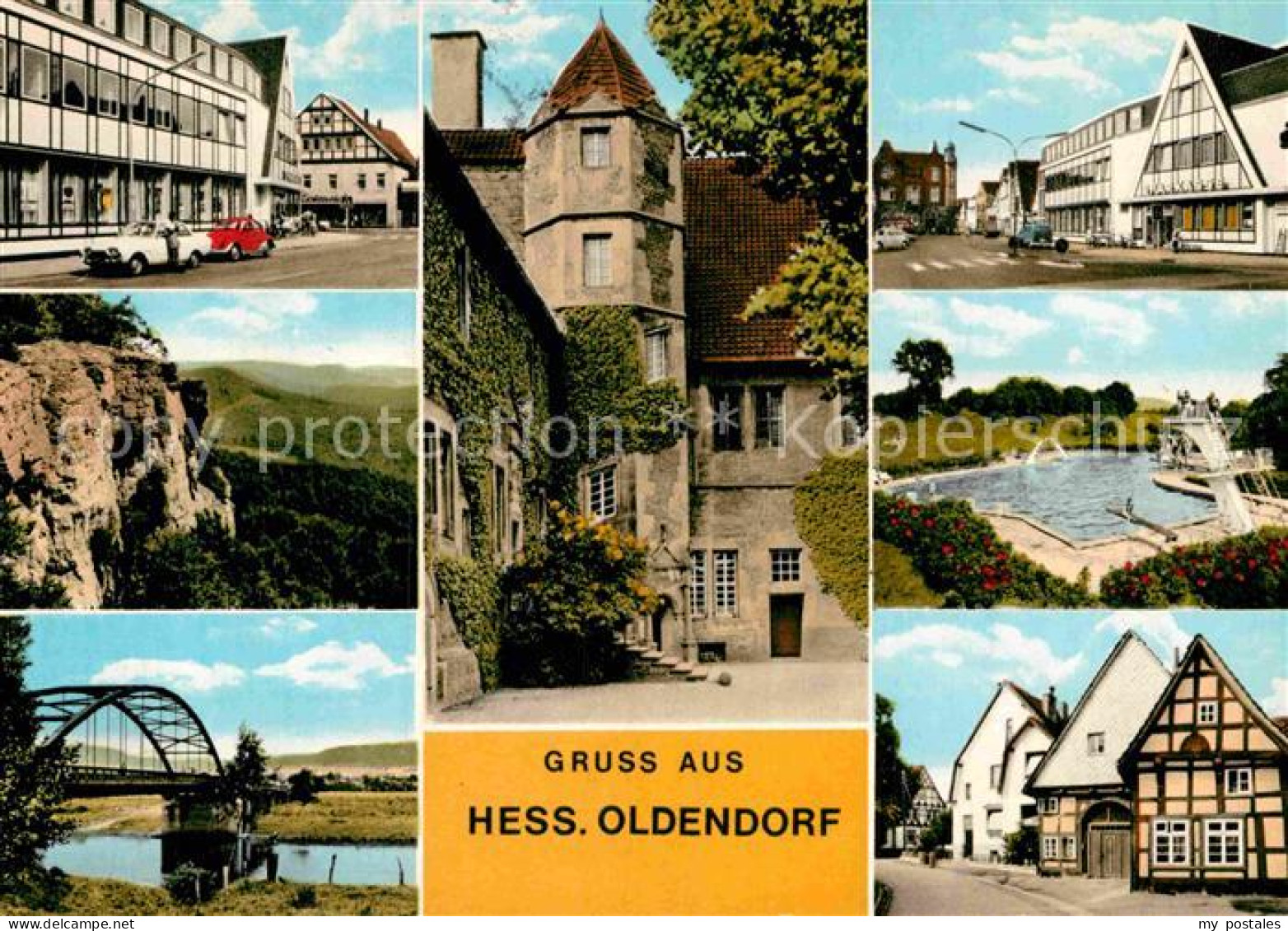 72887616 Hessisch Oldendorf Teilansichten Schloss Schwimmbad Bruecke Hessisch Ol - Andere & Zonder Classificatie