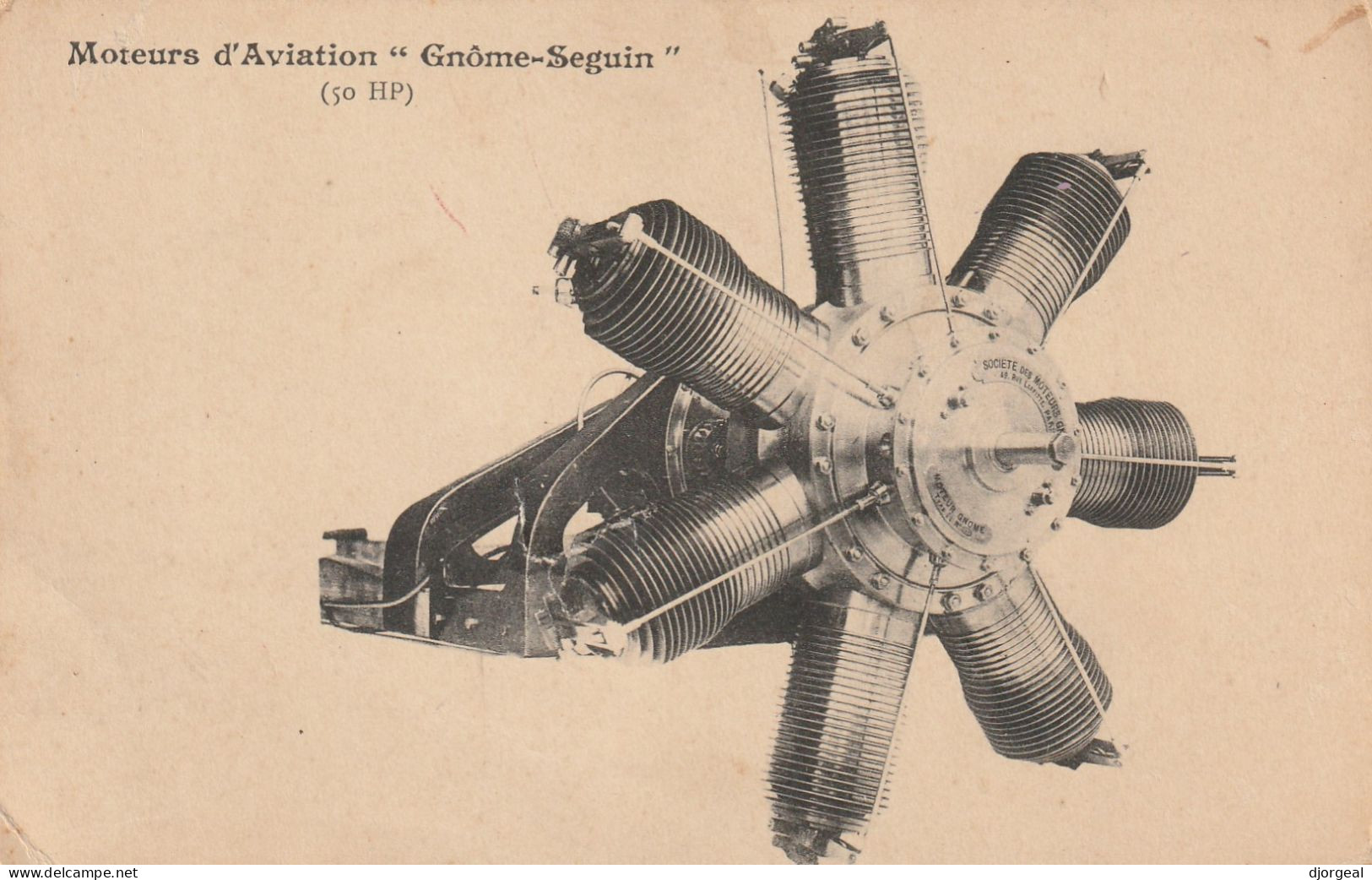 MOTEURS D'AVIATION GNOME-SEGUIN - Otros & Sin Clasificación