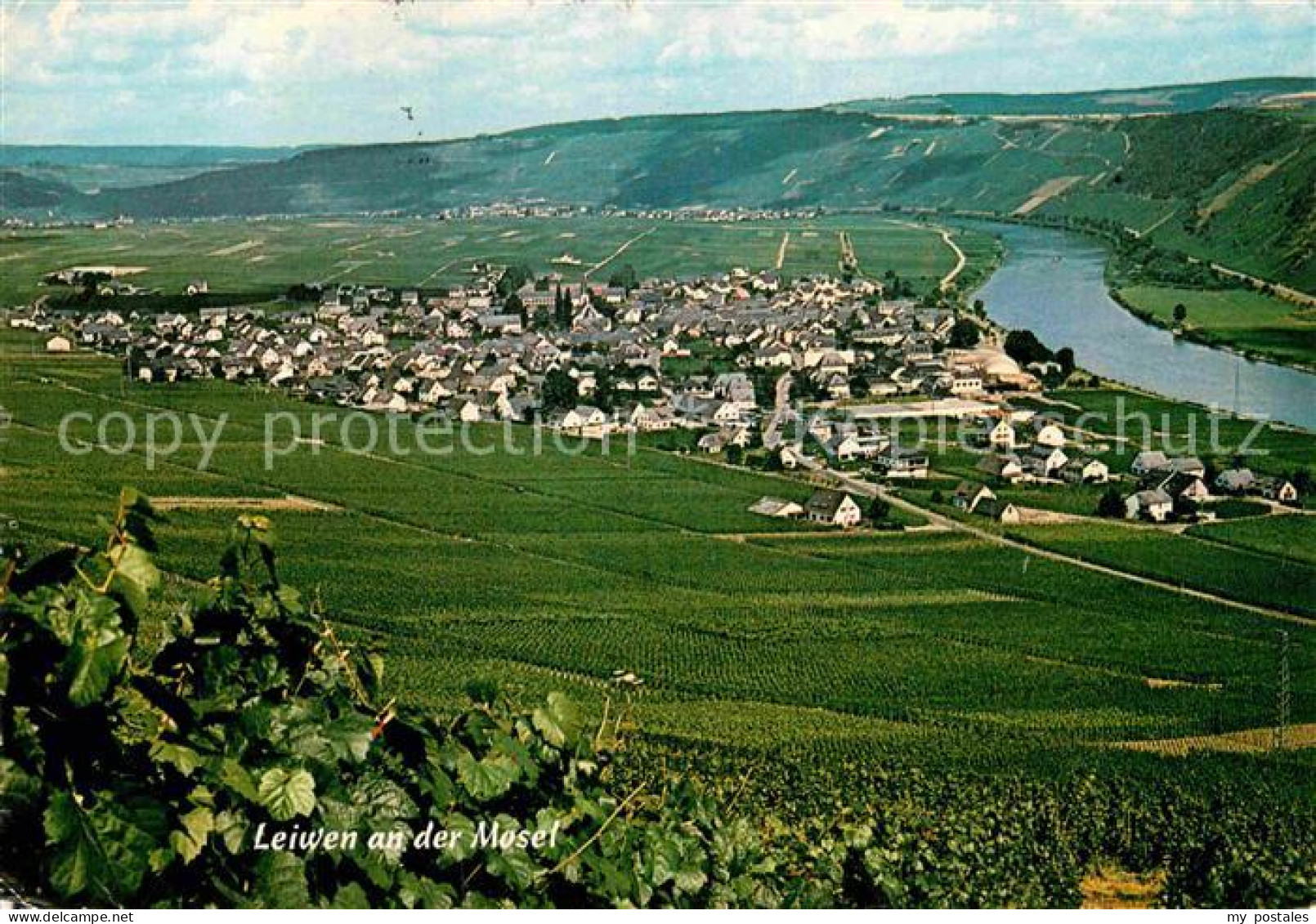 72887476 Leiwen Mosel Fliegeraufnahme Leiwen - Other & Unclassified