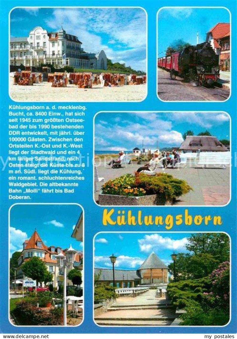 72887416 Kuehlungsborn Ostseebad Strand Hotel Molli Bahn Promenade Kuehlungsborn - Kühlungsborn