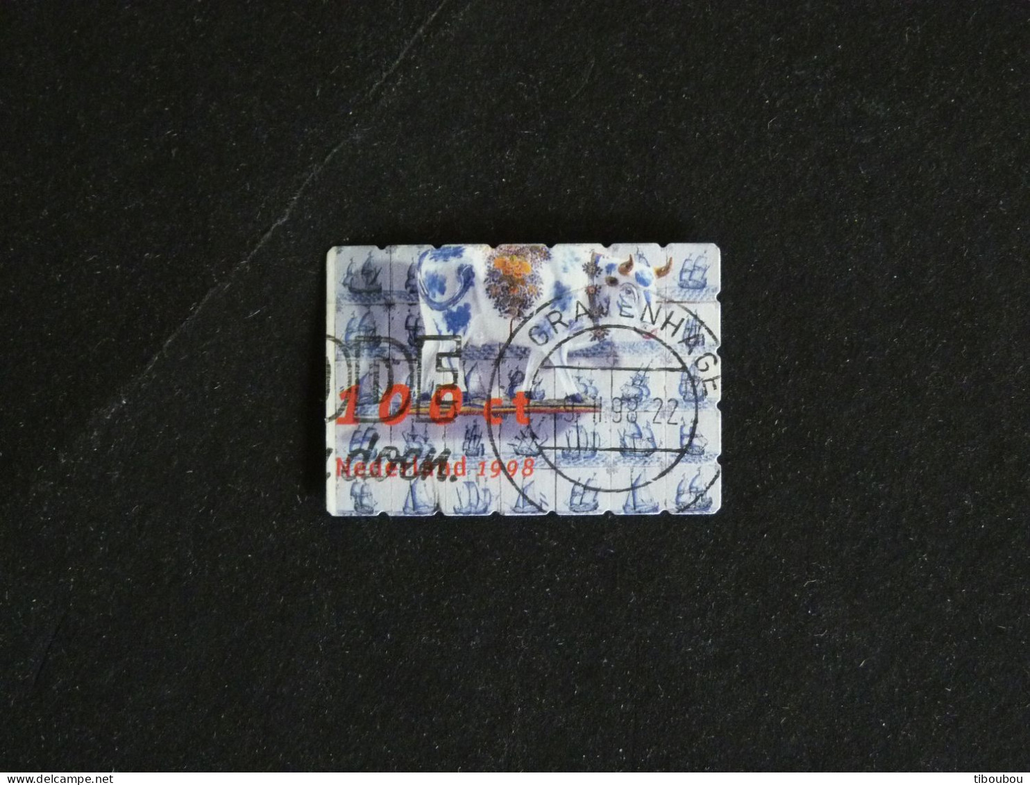 PAYS BAS NEDERLAND YT 1615 OBLITERE - FAÏENCE DE DELFT VACHE COW - Used Stamps