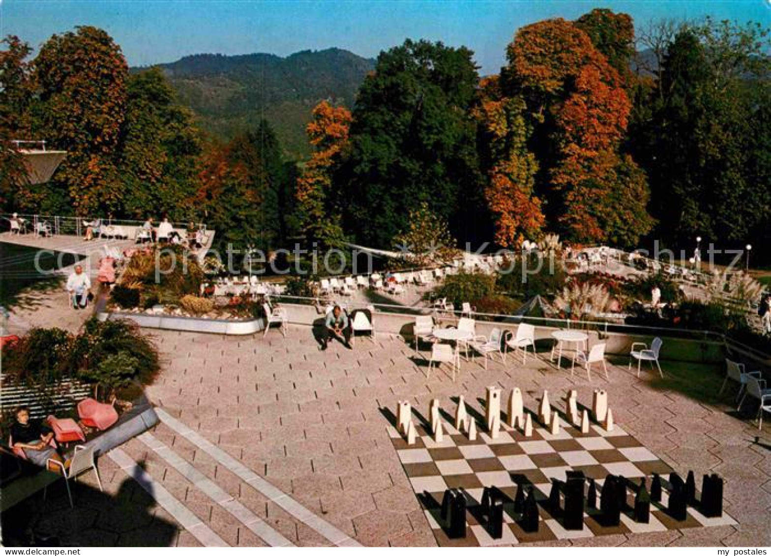 72887311 Badenweiler Kurhpark Kurhaus Schachspiel Badenweiler - Badenweiler