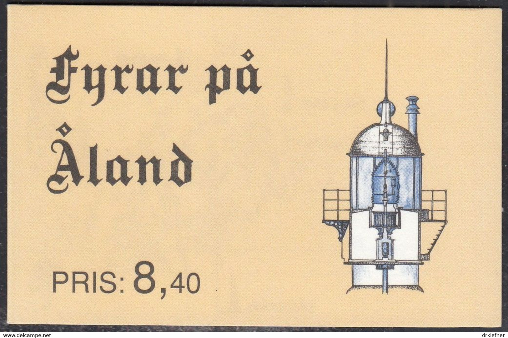 ALAND  Markenheftchen MH 1 mit 57-60, Gestempelt, Leuchttürme, 1992 - Aland