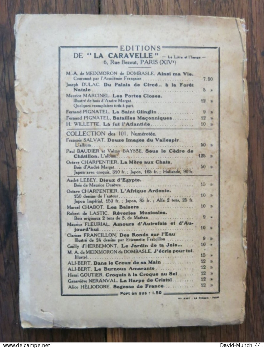 La Vie Des Spectres, Dialogues Magiques De Henri Leconte. Editions De "La Caravelle", Paris. 1930. Exemplaire Dédicacé P - 1901-1940