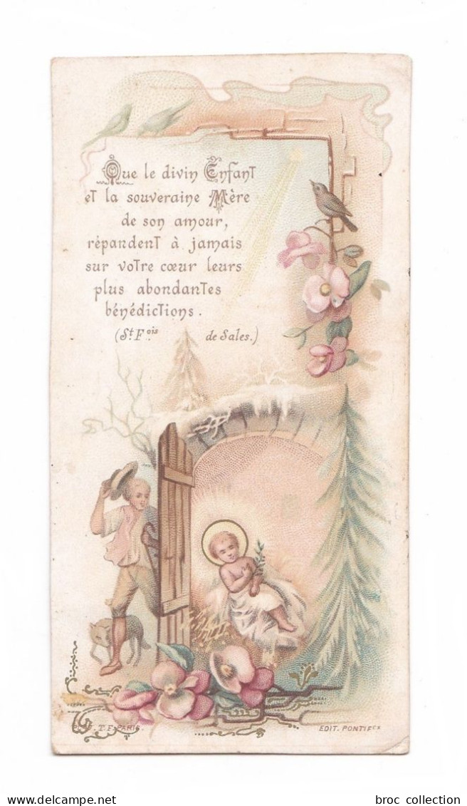 Noël, Crèche, Citation Saint François De Sales, éd. Turgis Fils N° 47 - Devotion Images