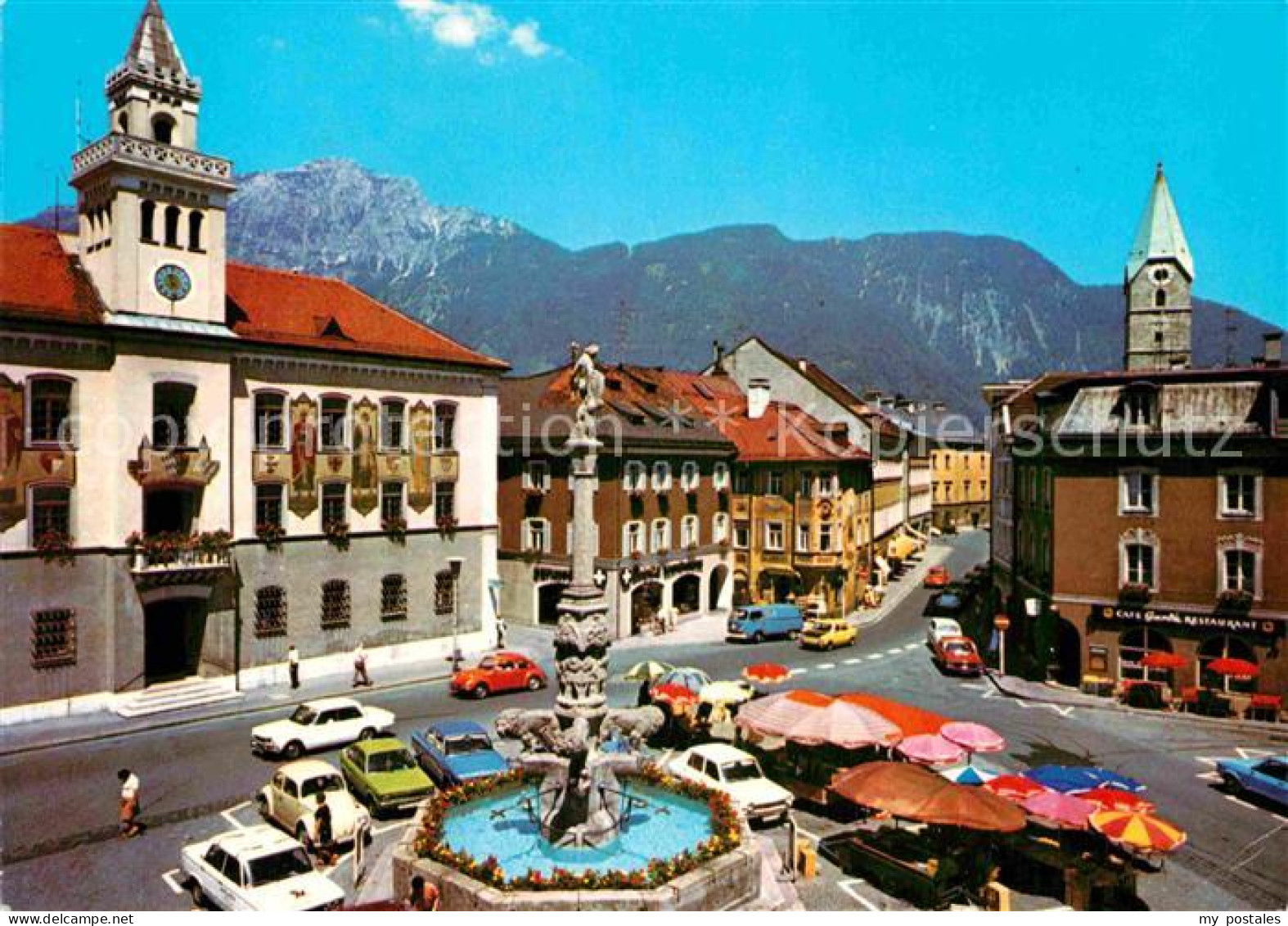 72886851 Bad Reichenhall Rathausplatz Poststrasse Hochstaufen Bad Reichenhall - Bad Reichenhall