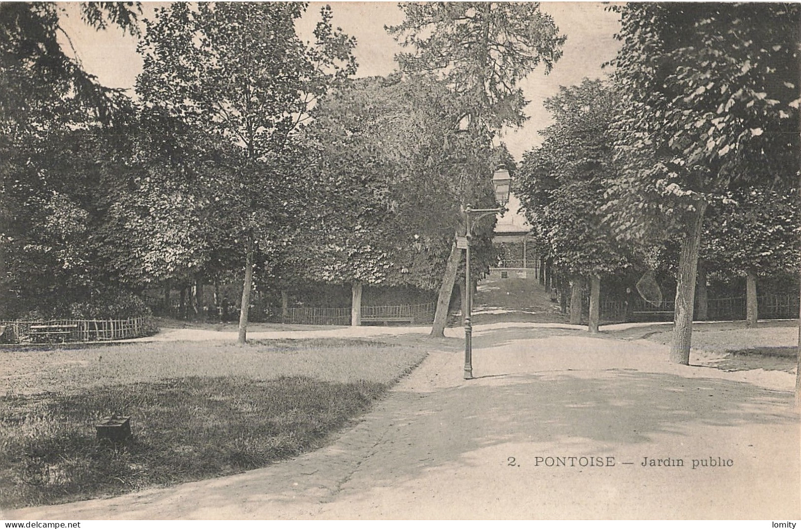 95 Pontoise Jardin Public CPA - Pontoise