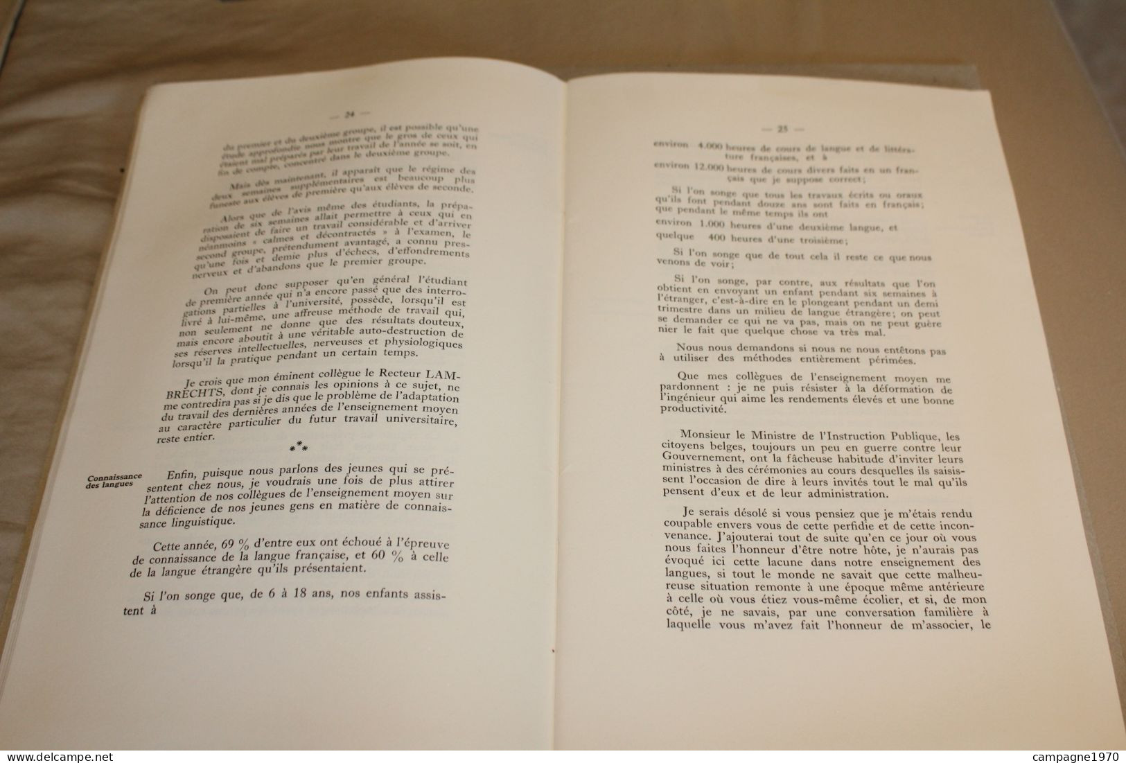 VIEUX LIVRET - MONS - FACULTE POLYTECHNIQUE - SEANCE D'OUVERTURE DES COURS - 26 SEPTEMBRE 1959 - Diploma & School Reports