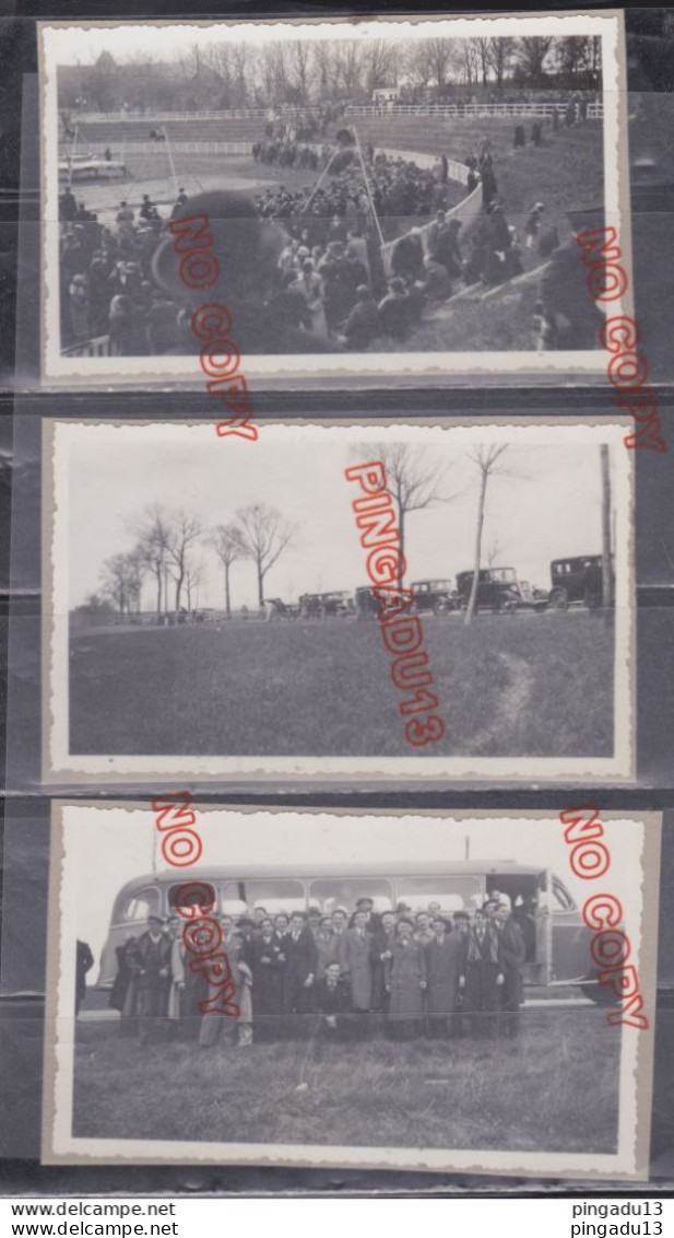 Fixe Photos Rassemblement Volontaires Croix De Feu Colonel De La Rocque Stade Autobus Voiture Années 30 * - Guerra, Militares