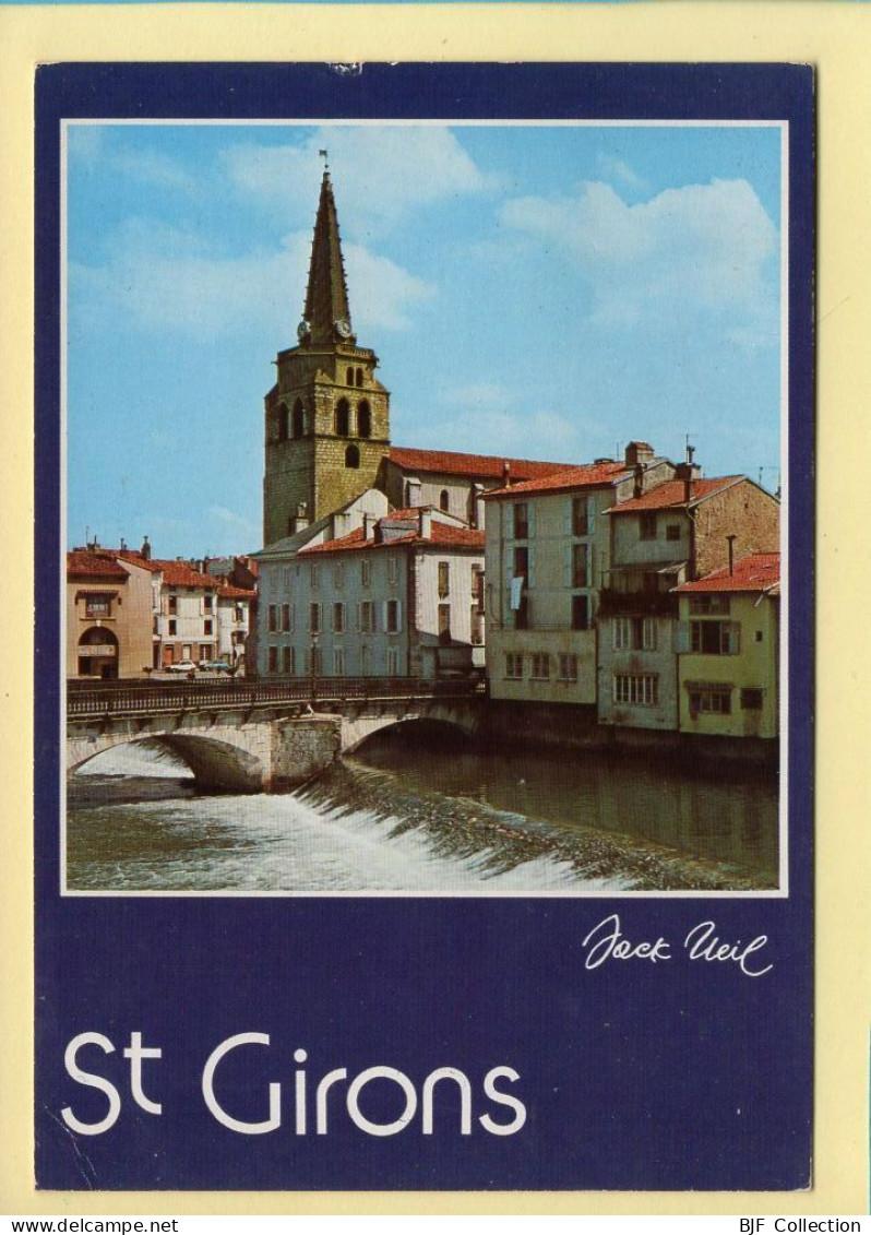 09. SAINT-GIRONS – La Chaussée Et L'Eglise (voir Scan Recto/verso) - Saint Girons