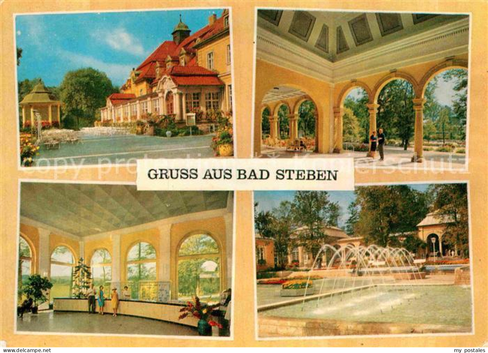 72886334 Bad Steben Kurhaus Arkaden Wandelhalle Wasserspiele Bad Steben - Bad Steben