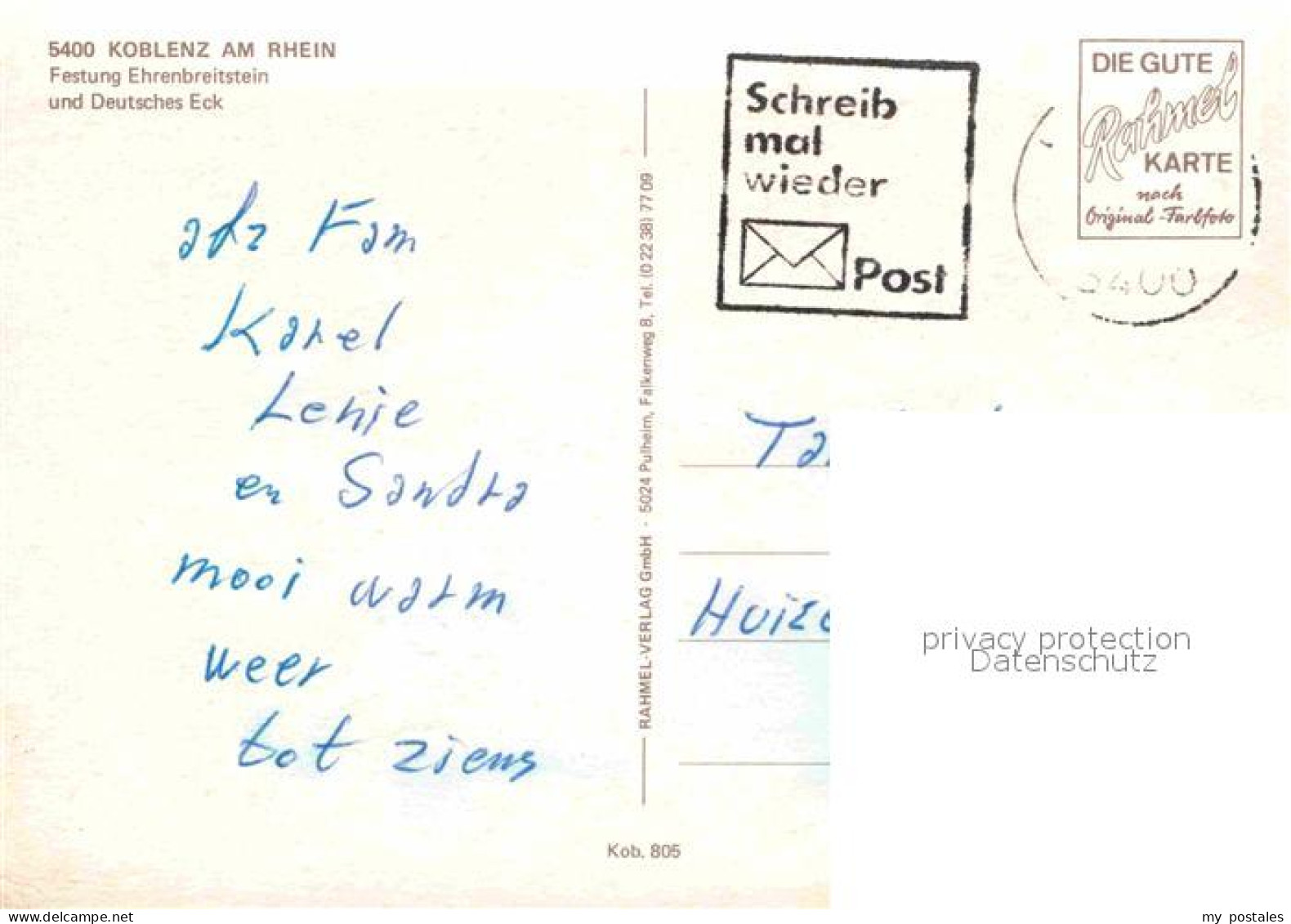 72886316 Koblenz Rhein Fliegeraufnahme Festung Ehrenbreitstein Und Deutsches Eck - Koblenz