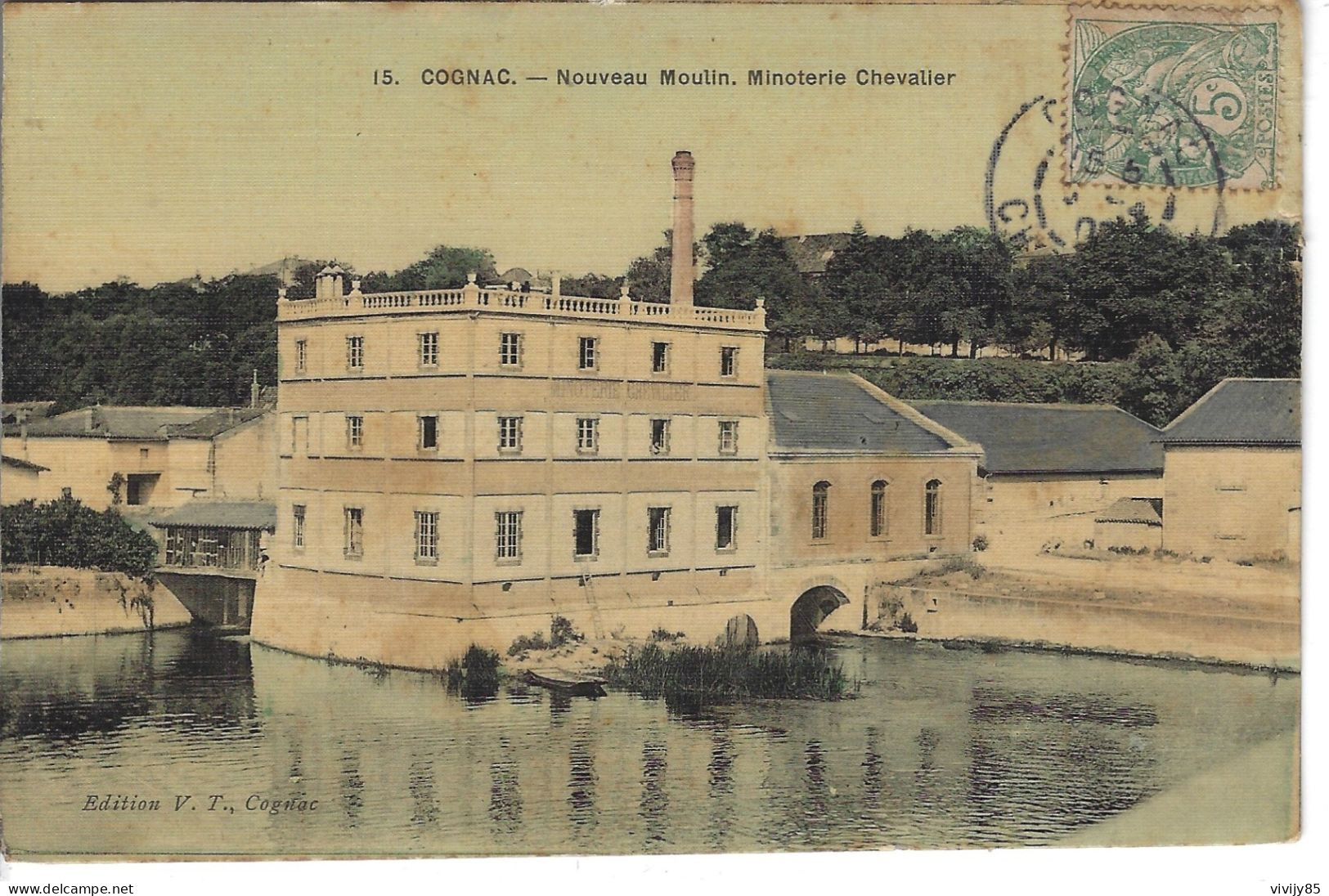 16 - COGNAC - Belle Vue Couleur ( Aspect Toilé ) Du Nouveau Moulin - Minoterie Chevalier - Cognac