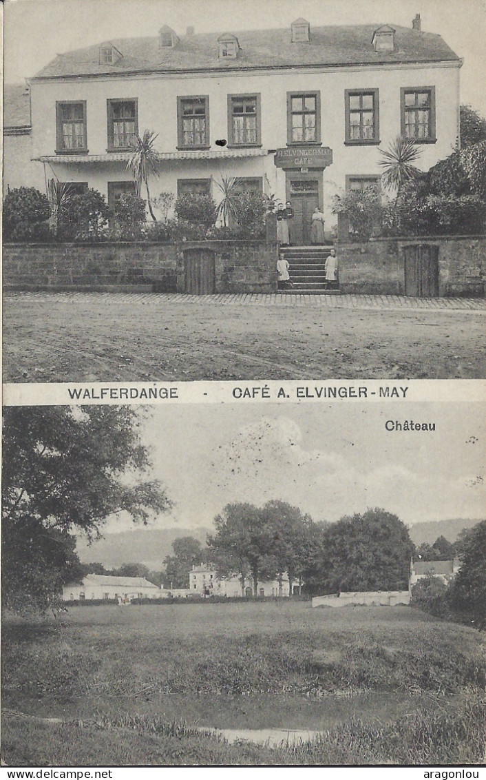 Luxembourg - Luxemburg - WALFERDANGE - CAFÉ A. ELVINGER - MAY  -  CHÂTEAU  -  P. Kutter , Luxbg - Andere & Zonder Classificatie