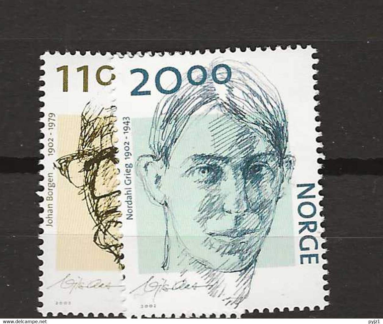 2002 MNH Norway, Mi 1438-39 Postfris** - Nuovi