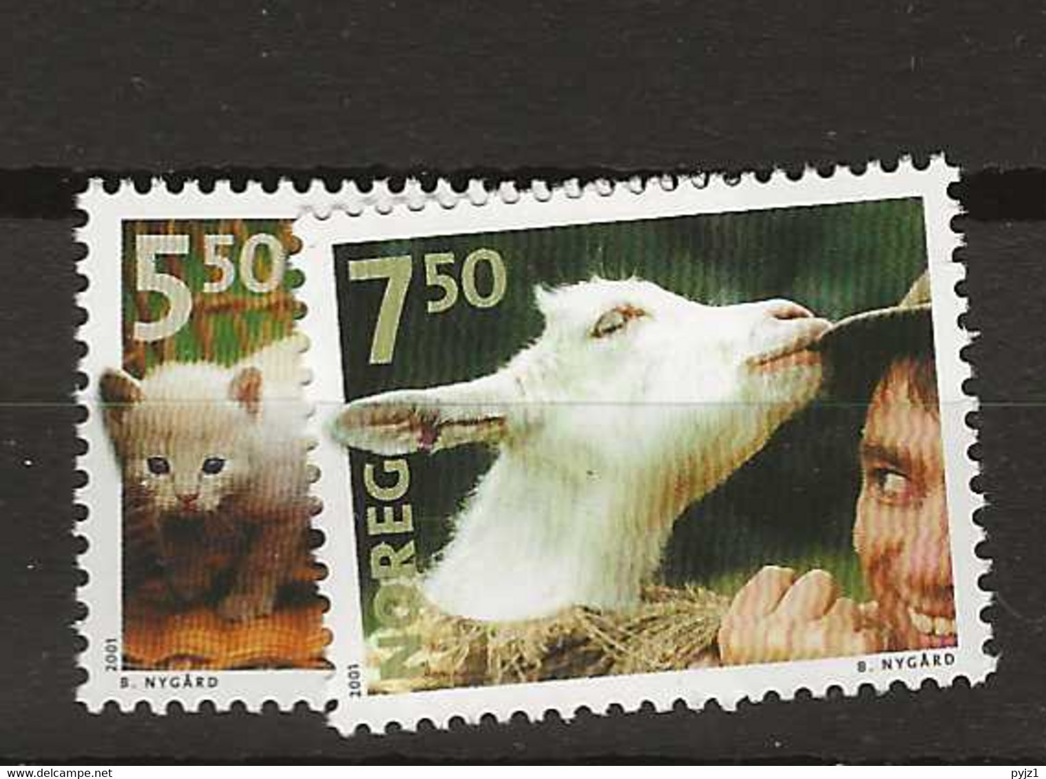 2001 MNH Norway, Mi 1409-10 Postfris** - Nuovi