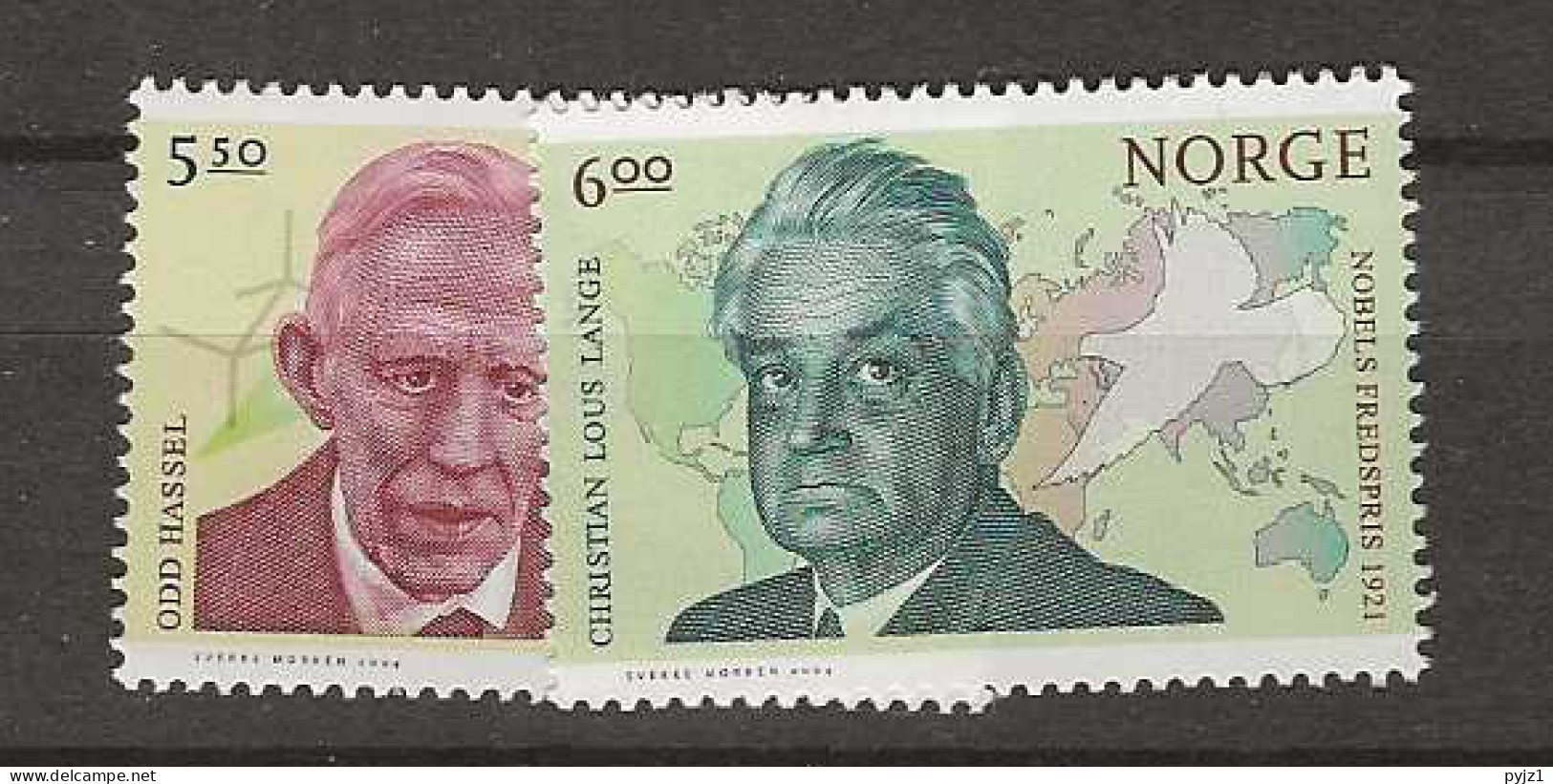 2004 MNH Norway, Mi 1518-19 Postfris** - Nuevos