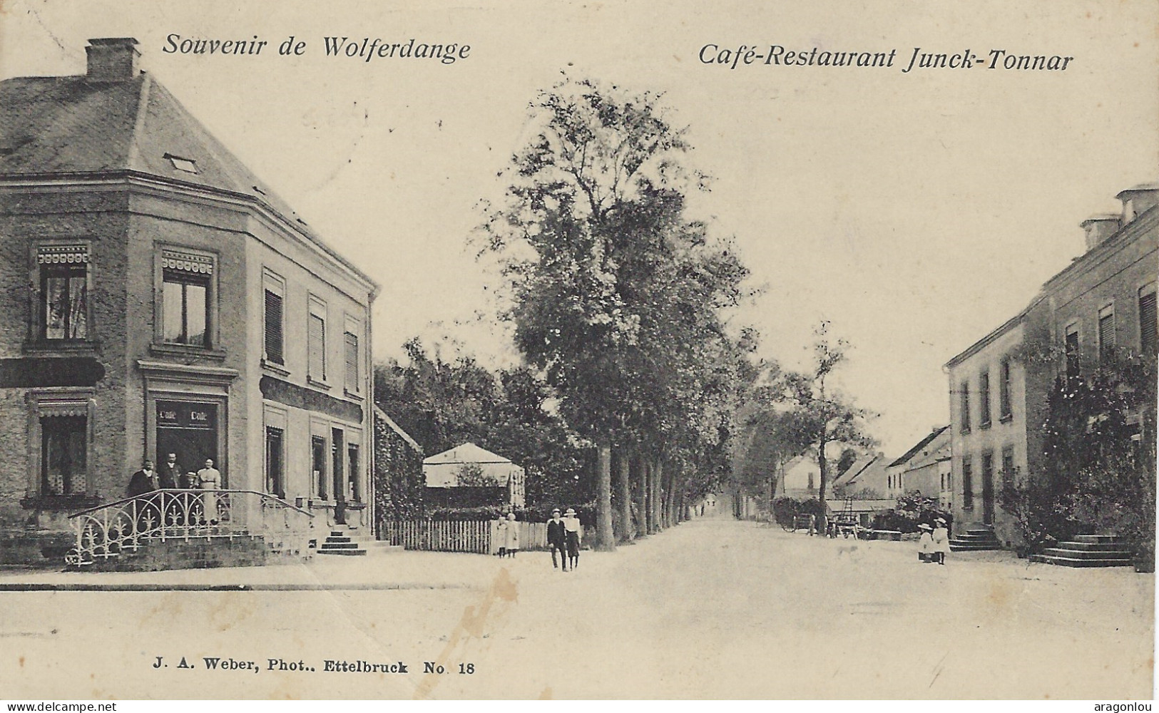 Luxembourg - Luxemburg -  SOUVENIR DE WALFERDANGE - RESTAURANT  JUNK - TONNAR ( J.A. Weber , Ettelbruck - Altri & Non Classificati