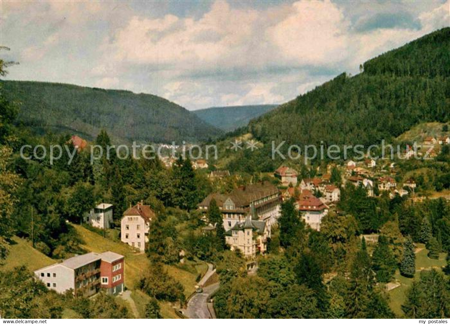 72885702 Bad Wildbad Panorama Mit Versorgungskuranstalt Kurort Im Schwarzwald Ba - Autres & Non Classés