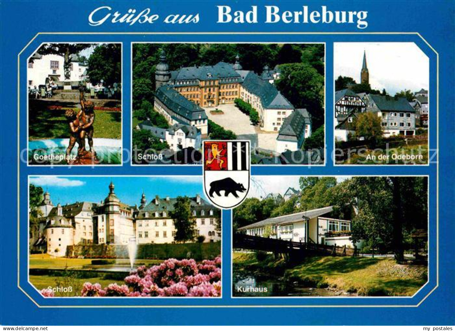 72885514 Bad Berleburg Goetheplatz Statue Schloss Odeborn Kurhaus Bad Berleburg - Bad Berleburg