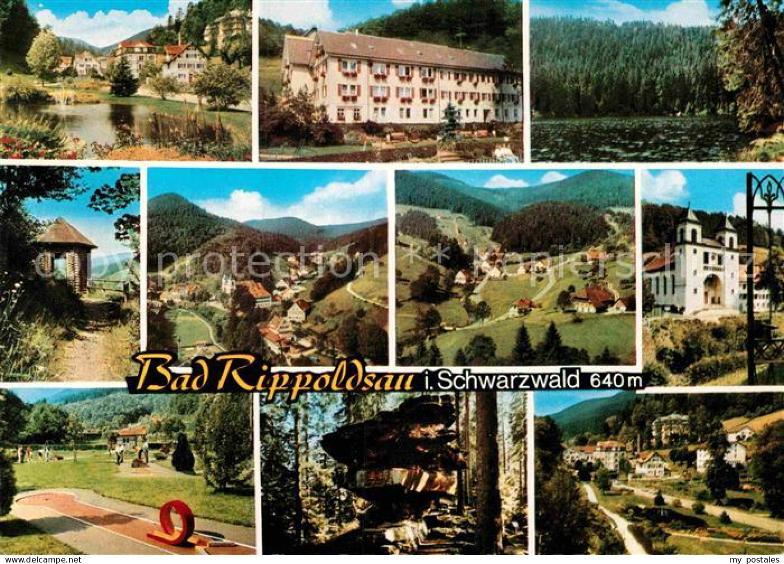 72885488 Bad Rippoldsau Schwarzwald Kurpark Landschaftspanorama Minigolf Waldpar - Other & Unclassified