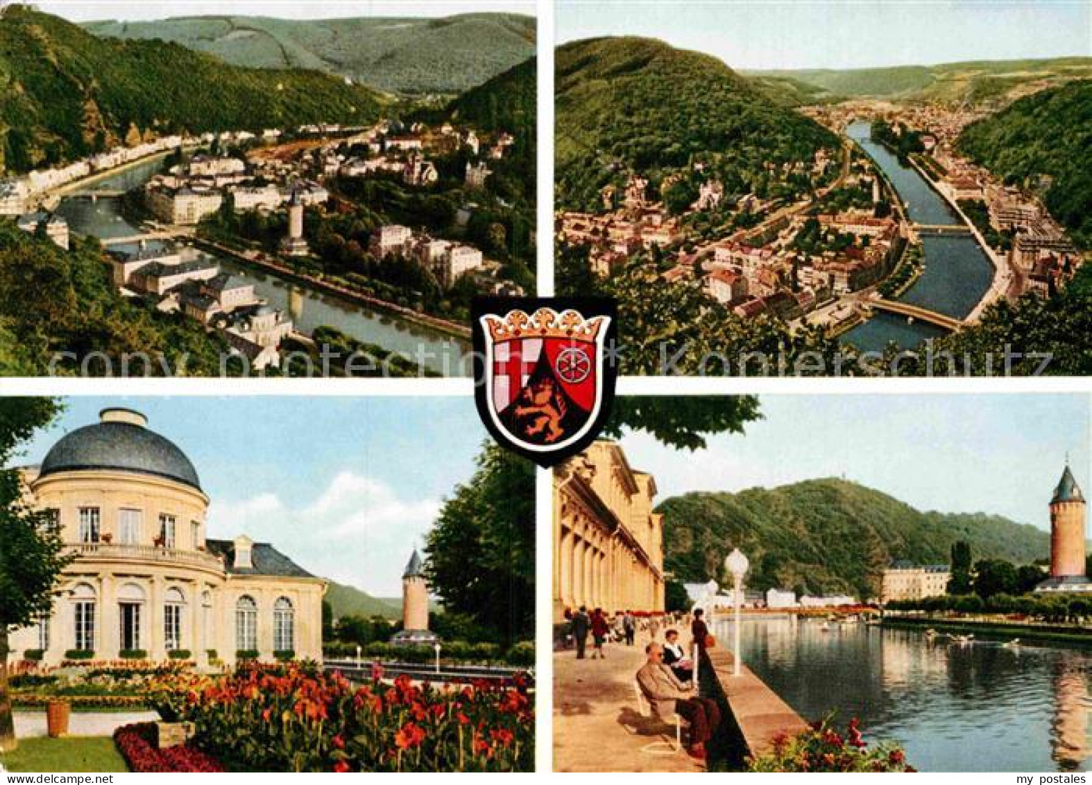 72885481 Bad Ems Panorama Promenade Kurhaus Wappen Bad Ems - Bad Ems