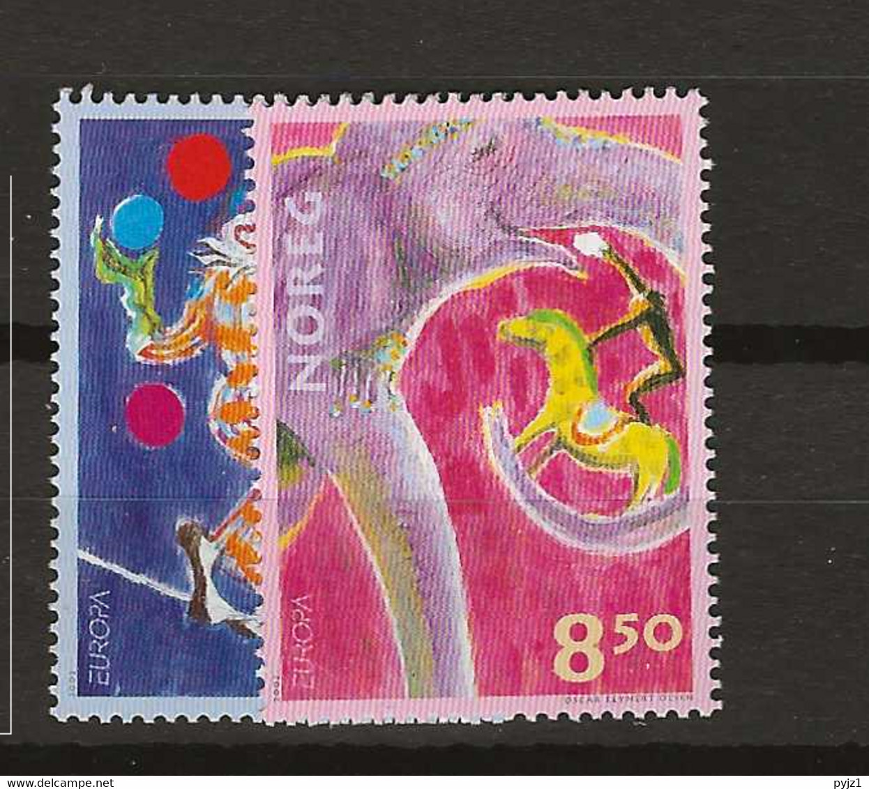 2002 MNH Norway, Mi 1446-47 Postfris** - Nuevos