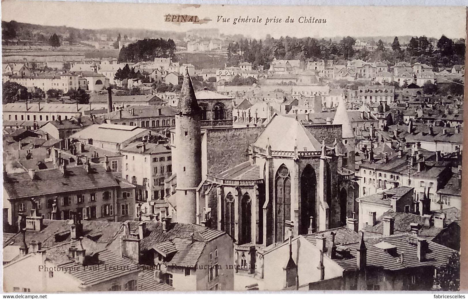 CPA  Circulée 1917 - Épinal - Vue Générale Prise Du Château  (24) - Epinal