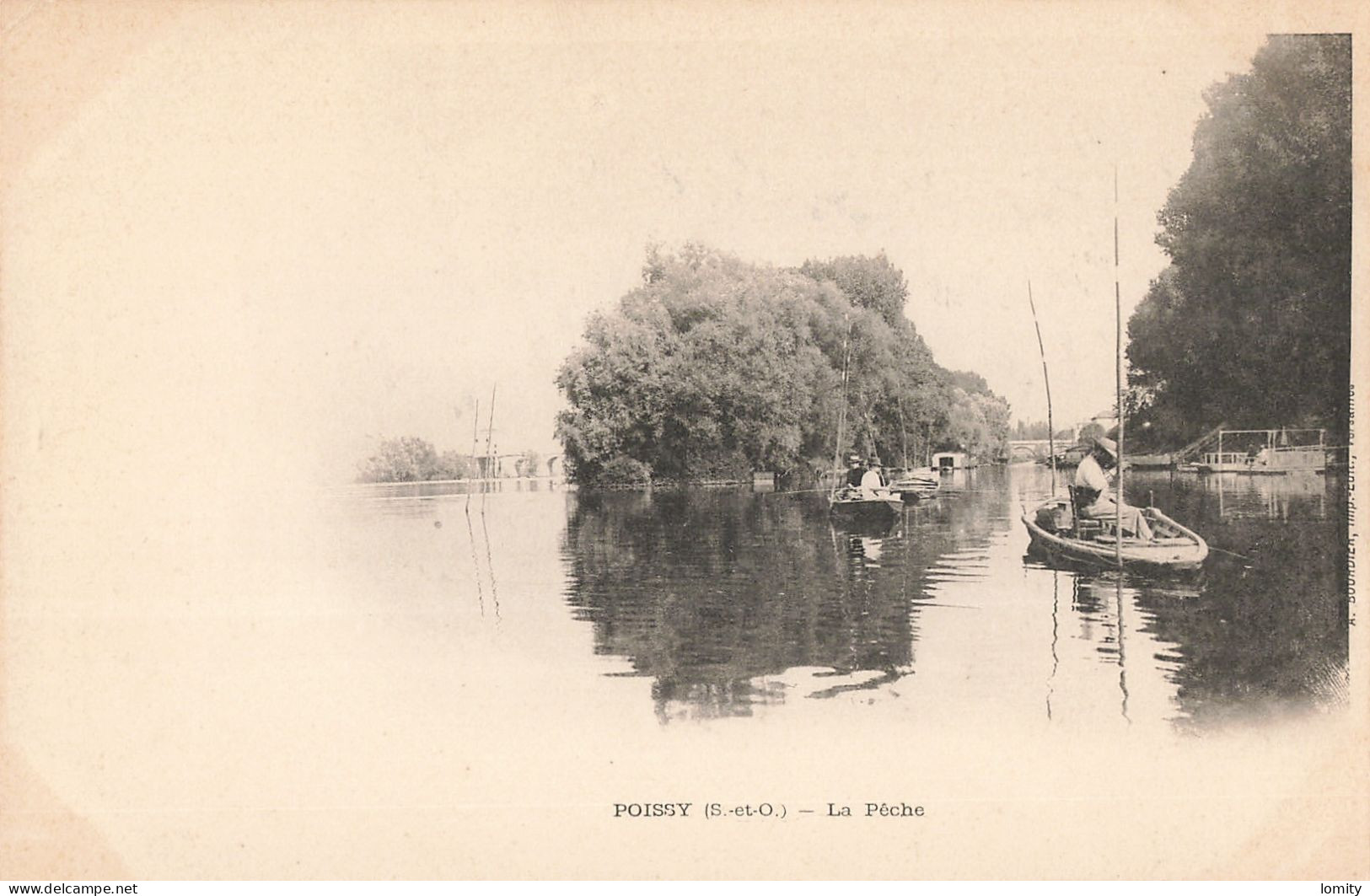 78 Poissy La Peche CPA Pecheur à La Ligne - Poissy