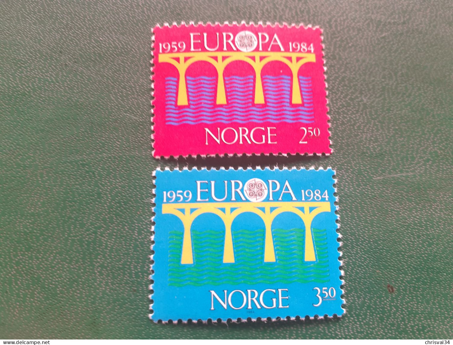 TIMBRES   NORVEGE  ANNEE  1984    N  860  /  861     NEUFS  LUXE** - Ongebruikt