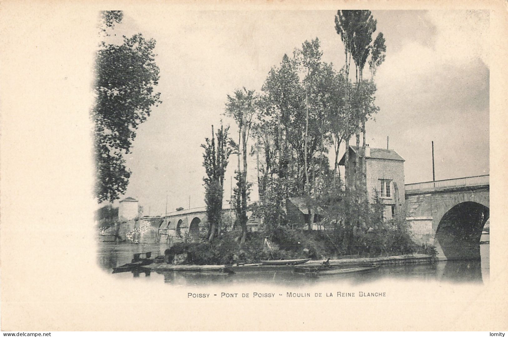 78 Poissy Pont De Poissy Moulin De La Reine Blanche CPA - Poissy