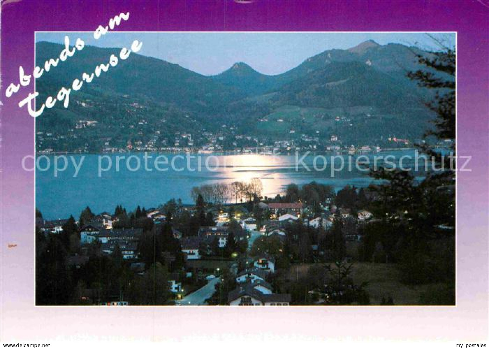 72885037 Bad Wiessee Panorama Blick Nach Tegernsee Abendstimmung Alpen Bad Wiess - Bad Wiessee