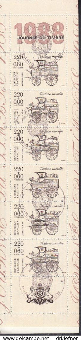 FRANKREICH  Markenheftchen 13, Gestempelt, Tag Der Briefmarke, 1988 - Personnages