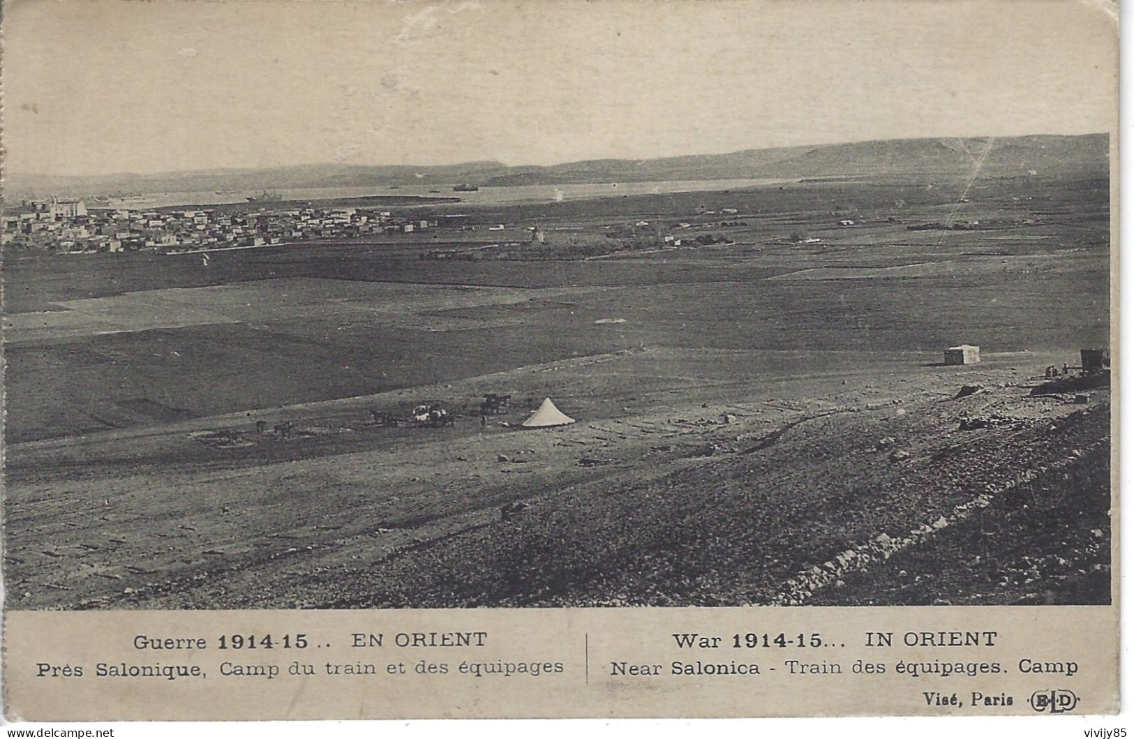 SALONIQUE - Vue Du Camp Du Train Et Des équipages , En Orient - Guerre 1914-18