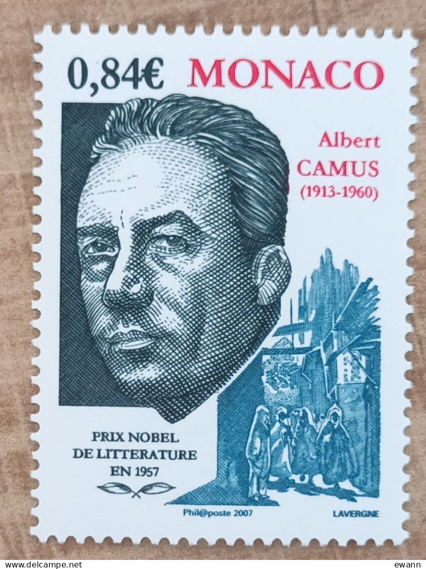 Monaco - YT N°2568 - Albert Camus, écrivain - 2006 - Neuf - Unused Stamps