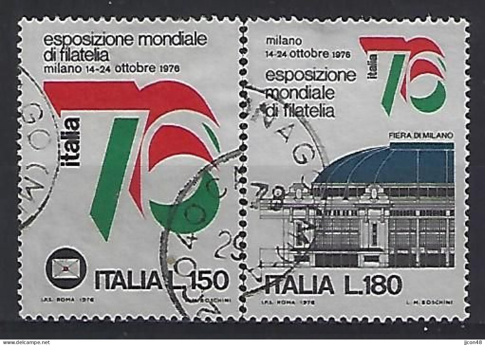 Italy 1976  "ITALIA `76" (o) Mi.1524-1525 - 1971-80: Usados