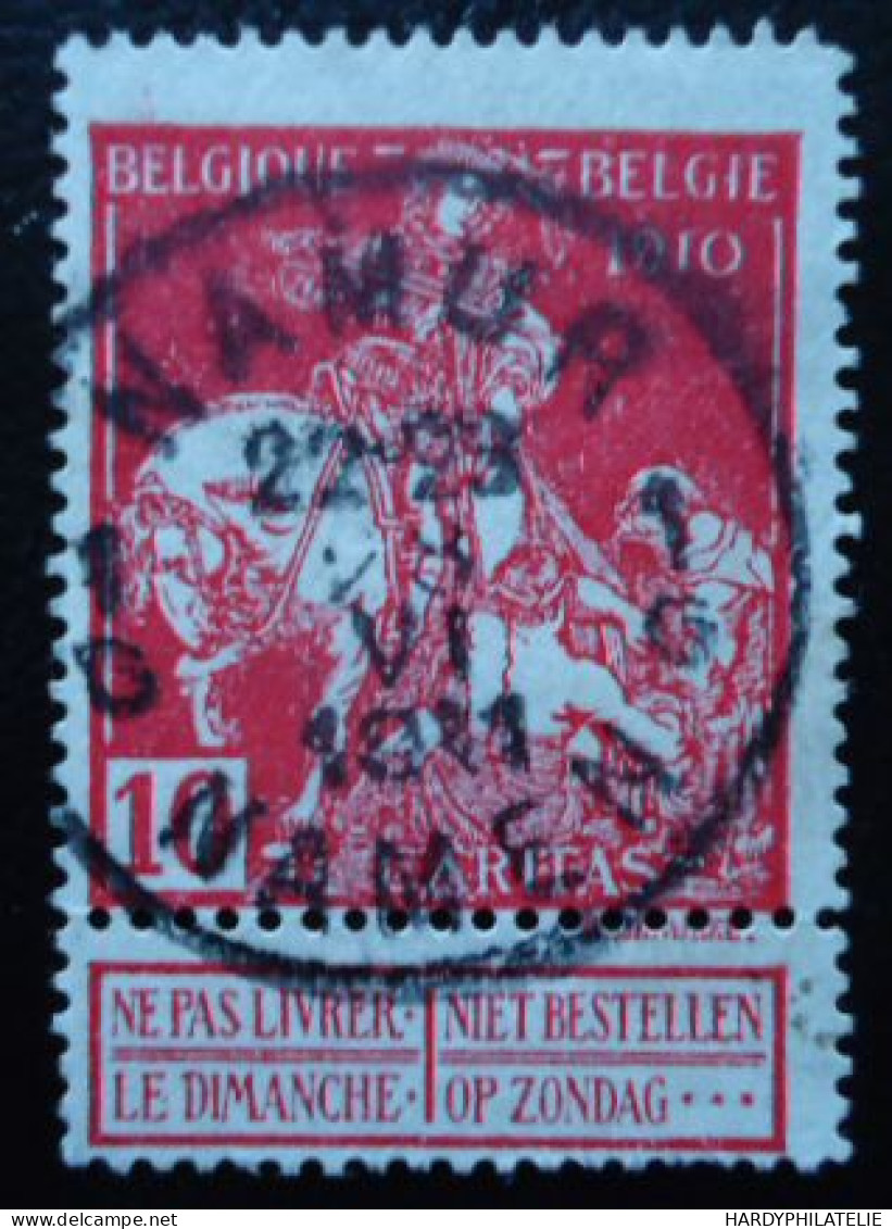 BELGIQUE N°91 Oblitéré - 1910-1911 Caritas