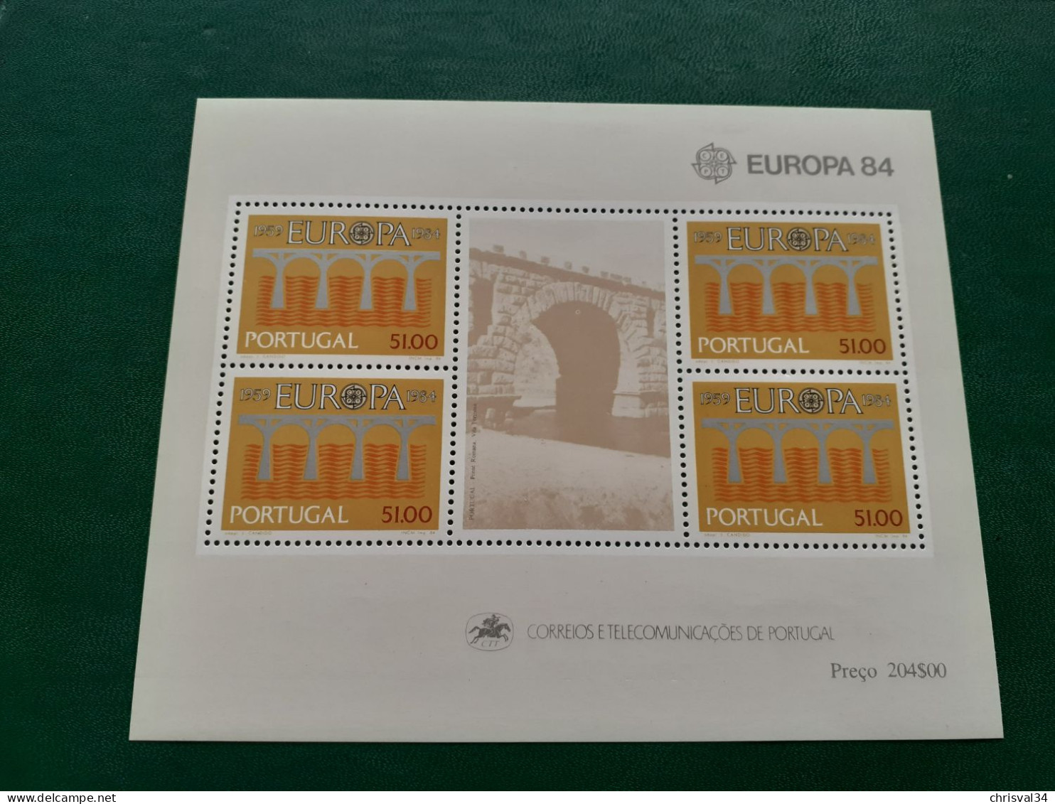 TIMBRES   PORTUGAL  BLOC  FEUILLET  ANNEE  1984    N  44     NEUFS  LUXE** - Blocks & Sheetlets